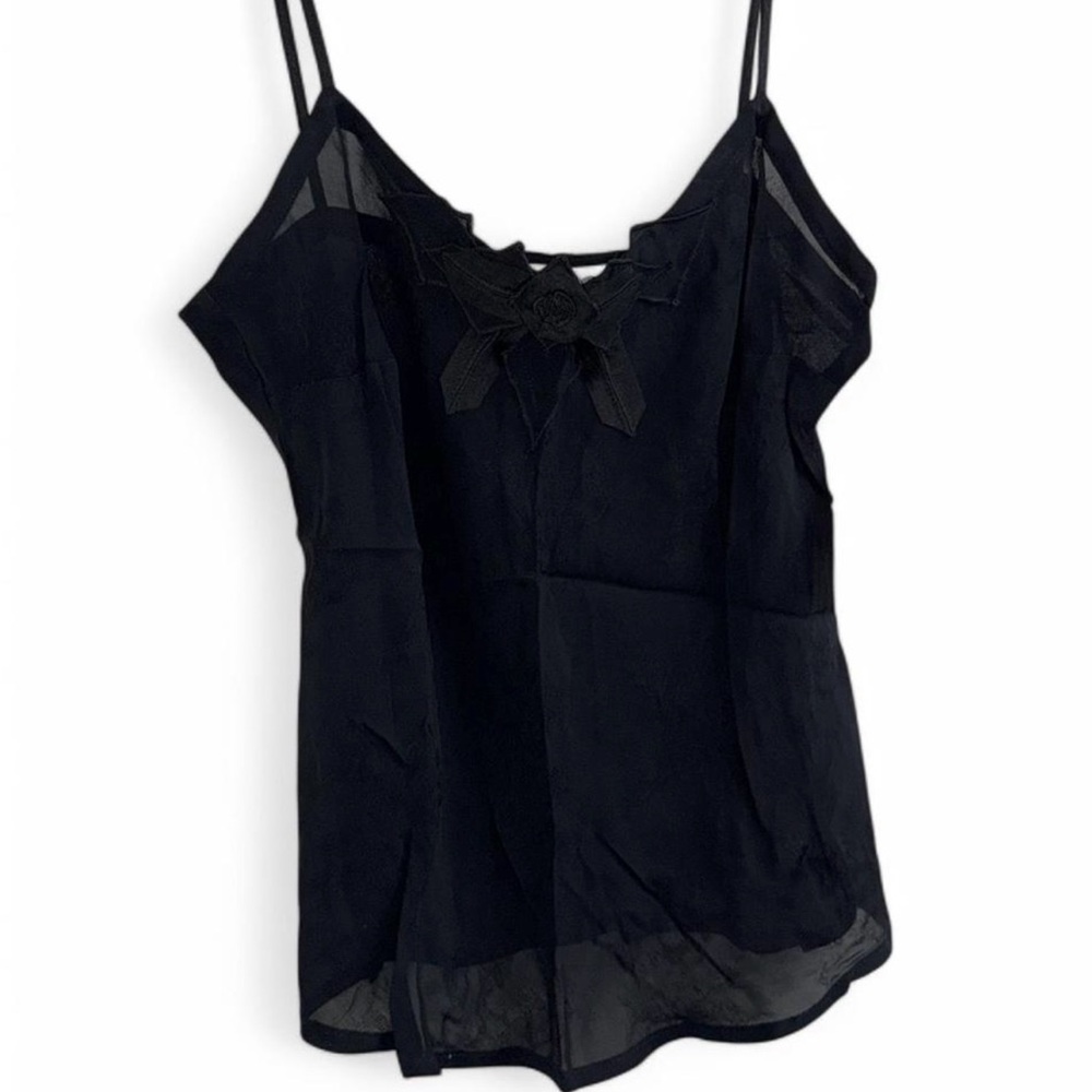 Tiar Bellomo vintage mesh cami top with adjustable straps new w tags size large